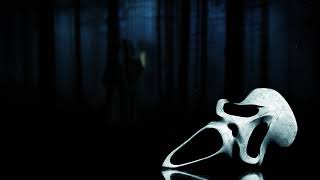 Scream Murderer in Forest Halloween Background Screensaver