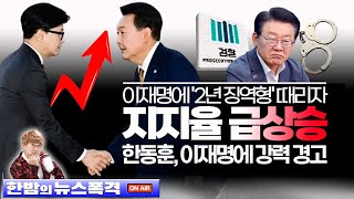 9.23(월)【속보】🥢대박! 이재명 징역2년형 때리자 지지율 급상승!