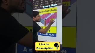 Boundary Wall Calculation #viral #shorts