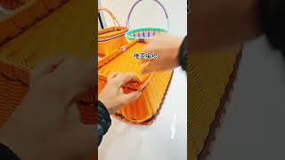 Cutest handmade rattan #shortvideo#bag#vegetables