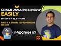 Palindrome String | Java Interview Series | AutomateWithAmit