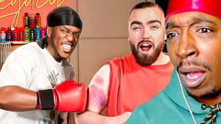 1 LAUGH = 1 PUNCH PART 2 with KSI (REACTION)