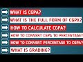 What is CGPA and How to calculate CGPA What is CGPA and How to calculate CGPA