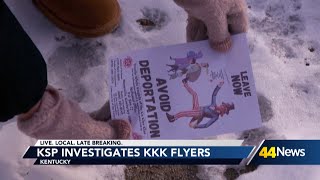 Police investigating KKK fliers distributed in Kentucky on Inauguration Day