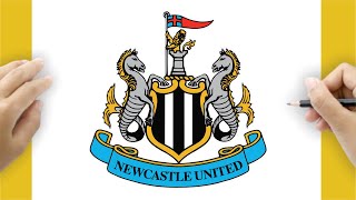 How to draw the Newcastle United FC Logo