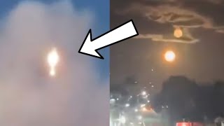 A fireball formed in the sky and fell on a house! Glitch  in the matrix! Two moons?