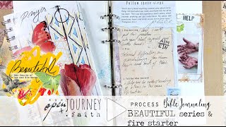 Bible Journaling Prayer cards , Open Journey Beautiful series