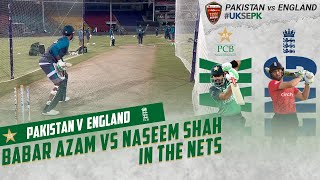🔊🆙 Babar Azam vs Naseem Shah In The Nets | PCB | MU2T