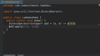 Java #176 - The BinaryOperator Interface [By Mosh Hamedani]