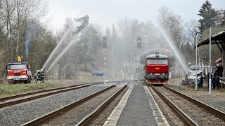 Lužickohorský rychlík – přivítání v Krásné Lípě