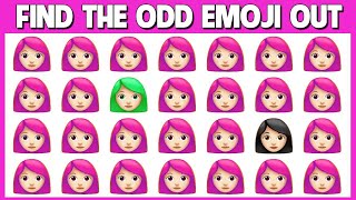 🕵‍♂️Find the Odd Emoji Challenge🏁 || Fun time with Ranii Quiz 🌱🧠