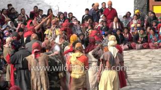 Monastic dance from Torgya Festival in Arunachal Pradesh, India