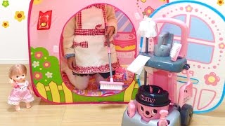 メルちゃんのお家 おそうじ 掃除屋さん / Cleaning Mell-chan Doll House : Cleaning Trolley