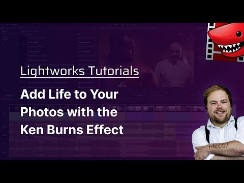 Add life to your photos with the Ken Burns effect! A Lightworks tutorial