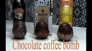 Bailey's Disaronno Kahlua hot chocolate coffee bomb