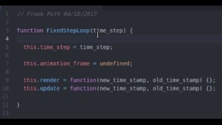 Fixed Time Step Game Loop in Javascript!