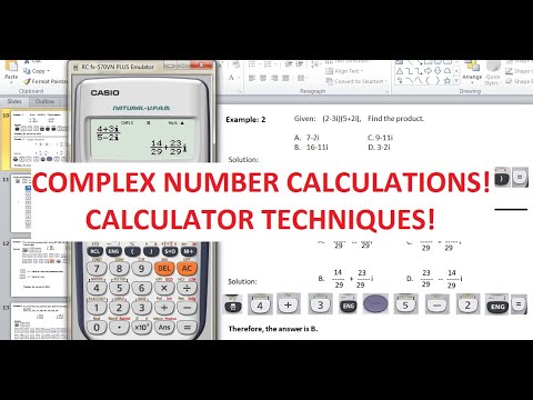 Complex Number Calculations Calculator Techniques Youtube