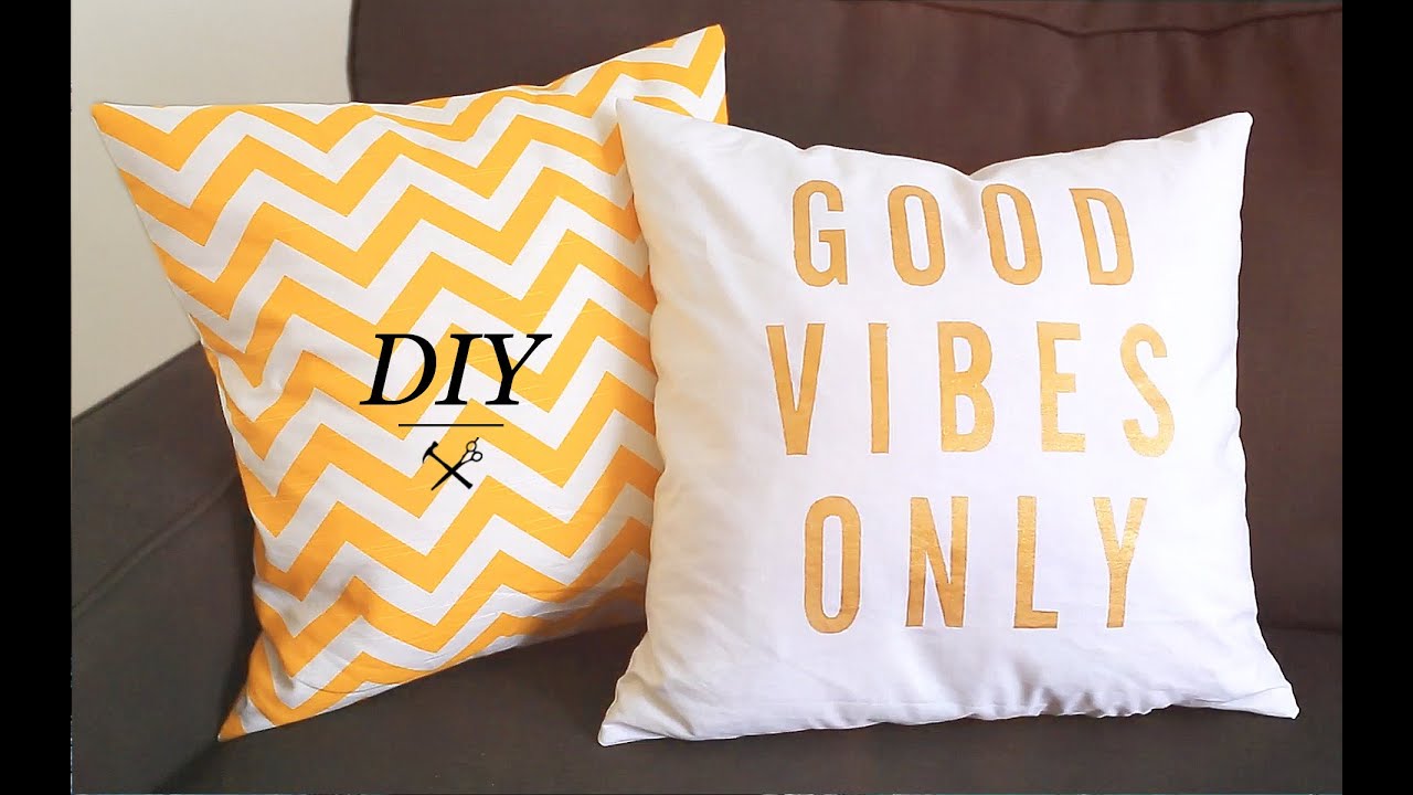 DIY PILLOW CASES - YouTube