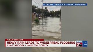 Heavy rain leads to widespread flooding in Chattanooga