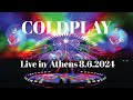 Coldplay - Live in Athens -  A Sky Full Of Stars 4K        #coldplay #coldplayconcert #coldplayfans