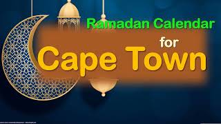 Ramazan Timing Calendar Cape Town| Ramazan 2022 Calendar | Ramadan Timing 2022 | Sehri Iftar Times