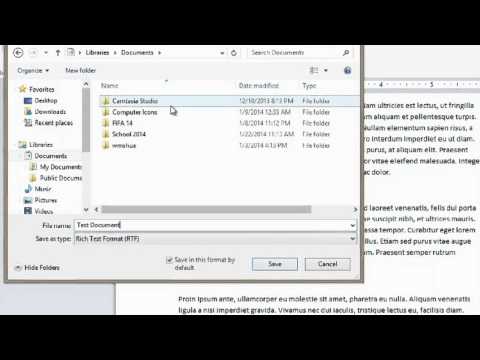 How to Save a Document to a Computer: Basic Computer Operations