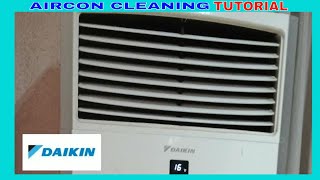 Daikin floor mounted aircon - AIRCON CLEANING step by step tutorial