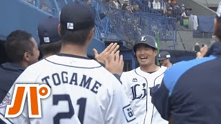 野手転向2年目 川越が期待度◎の勝ち越しアーチ