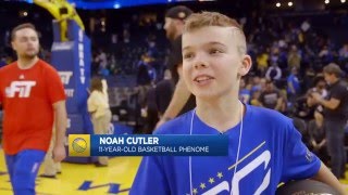 11-Year-Old Kid Shows Off His Handles on Warriors Ground