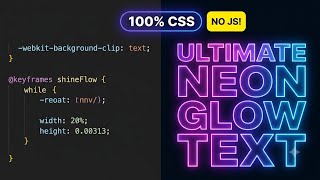 Shimmering Gradient Text Animation with 100% Pure CSS