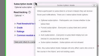 Adding forums to Moodle 2.6