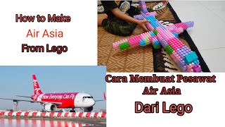 Cara Membuat Pesawat Air Asia Dari Lego || How to make Air Asia Plane From Lego