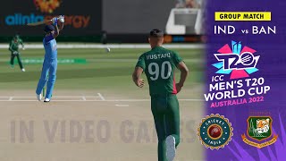 IND v BAN - India vs Bangladesh ICC Men's T20 World Cup 2022 Match Highlights Cricket 22