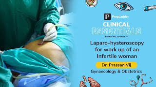 PrepLadder Clinical Essentials| Laparo hysteroscopy for work up of an Infertile woman Dr Prassan Vij