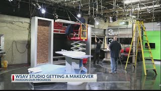 The WSAV News 3 studio is getting a makeover