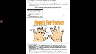 AQA CP Workbook Prayer