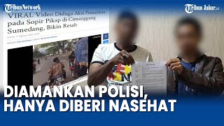 Videonya Viral, 2 Pemalak Sopir Pikap di Cimanggung Sumedang Diamankan Polisi, hanya Diberi Nasehat