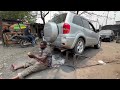 road repair of broken exhaust systems in africa