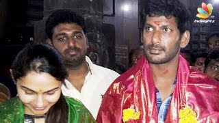 Vishal and Andrea in Chidambaram temple | Hot Tamil Cinema News