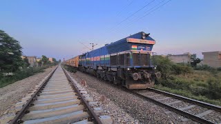 14507 DLI FAZILKA BEHIND TKD WDP4B LEAVING PATIALA || 4k HDR10+