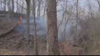 501 fire continues to burn in Amherst County