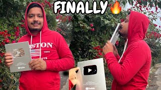 Finally Itna Intzaar Ka Baad Playbutton Aa Gya 😃#vlog