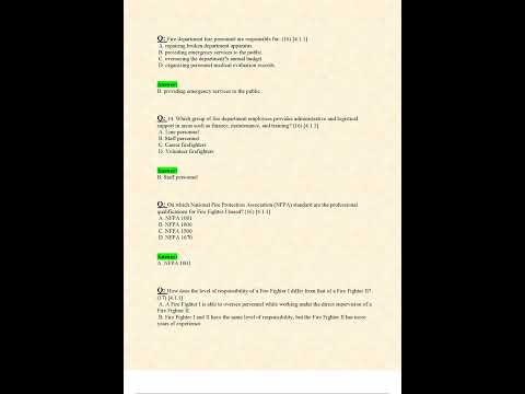 IFSTA CHAPTER 1 3 EXAM QUESTIONS AND VERIFIED ANSWERS 100 CORRECT - YouTube