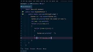 Try to draw Diamond Pattern in Java | #shorts #java #javaprogramming