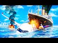 Titanic CRASHES into Airplane AFTER Emergency Landing on Water! (GTA 5)