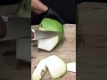 Peeling a beautiful green coconut #cuttingskills #fruitcutting #satisfying