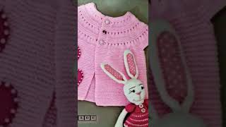 very attractive handknitting baby sweater design