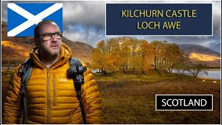 Trying to photograph Kilchurn Castle on Loch Awe in the Highlands of Scotland