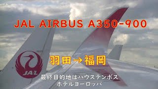 最終目的地はハウステンボス・ホテルヨーロッパ！羽田→福岡　JAL AIRBUS A350-900搭乗記【ＫＯ旅ちゃんねる】大人旅