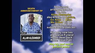 Allan Alexander ~ Short Obituary